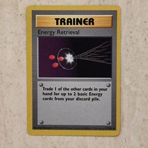 Energy Retrieval Shadowless 1999 Pokemon 81/102 Trainer Base Set Card TCG #81